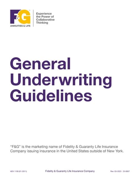 lv underwriting limits pdf